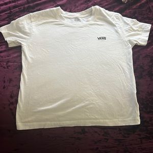 White x-small Vans brand T-shirt